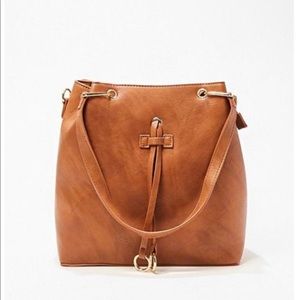 Forever 21 Faux Leather tote with pouch